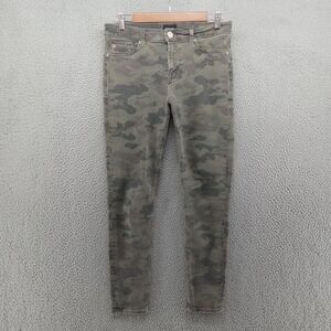 Hudson‎ Jeans Womens 29 Green Camo Print Skinny Stretch Made In USA
